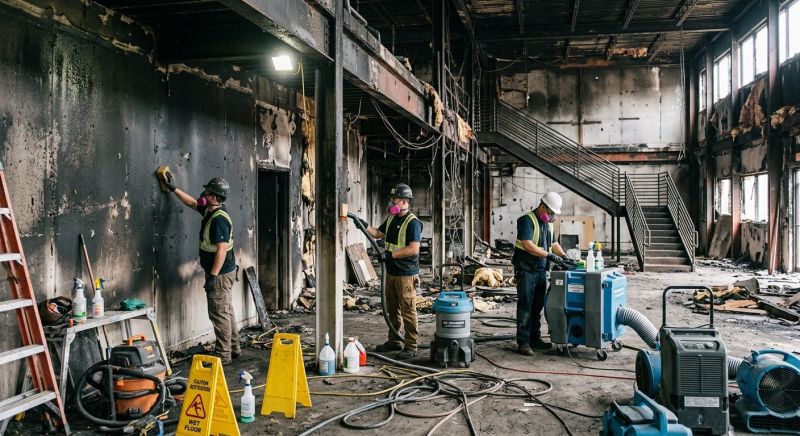 Commercial Fire Restoration in Mesa, AZ